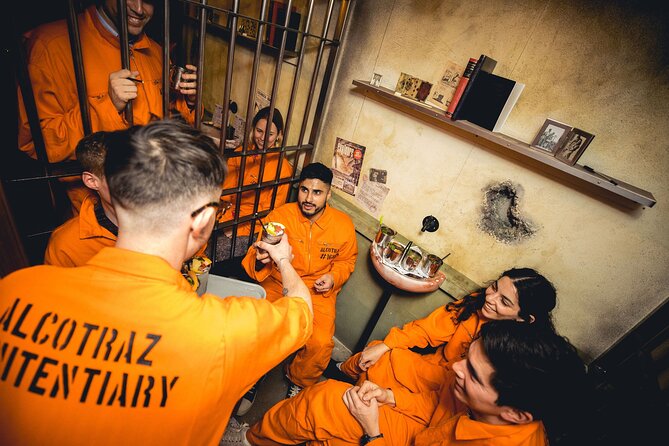 Alcotraz Prison Cocktail Experience in London - Dealing With the Warden, Guards, and Inmate Cassidy