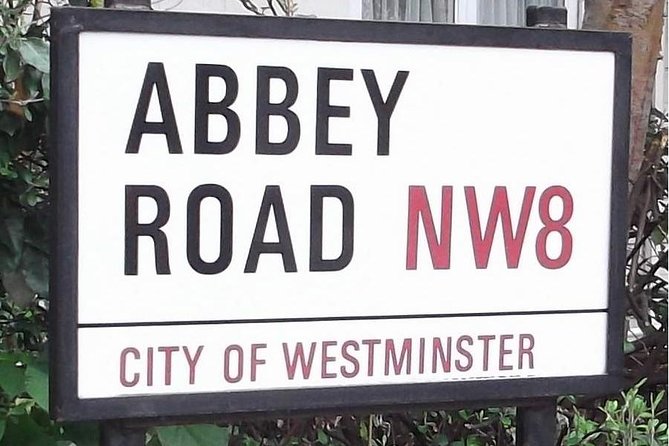 Beatles and Rock Superstars - Private Taxi Tour with Hotel Pickup - Abbey Road Studios: zebra crossing, studio shop time, and street-level fame
