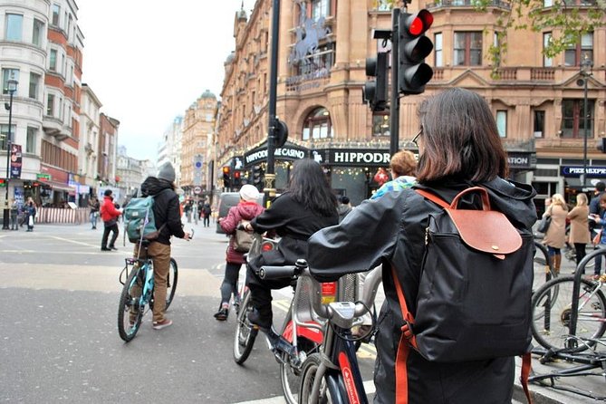 Camden Market & Southbank Cycle Food Tour - Cycling from South Bank Market toward Camden Town