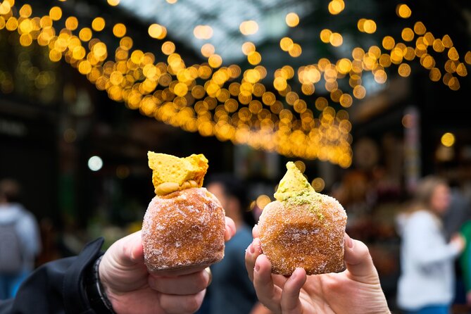 Christmas Delights: Festive Tea & Doughnuts at Borough Market - Bread Ahead Bakery in Borough Market: pastry-school energy plus tea/coffee