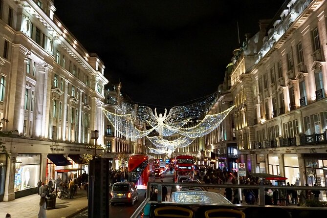 Christmas Lights Open-Top Bus Tour - West End Neon and the Eros Moment: Where the City Feels Alive
