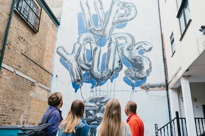 East End London Instagrammable Street Art and Graffiti Tour - Brick Lane: door-sized Dan Kitchener and Perspicere