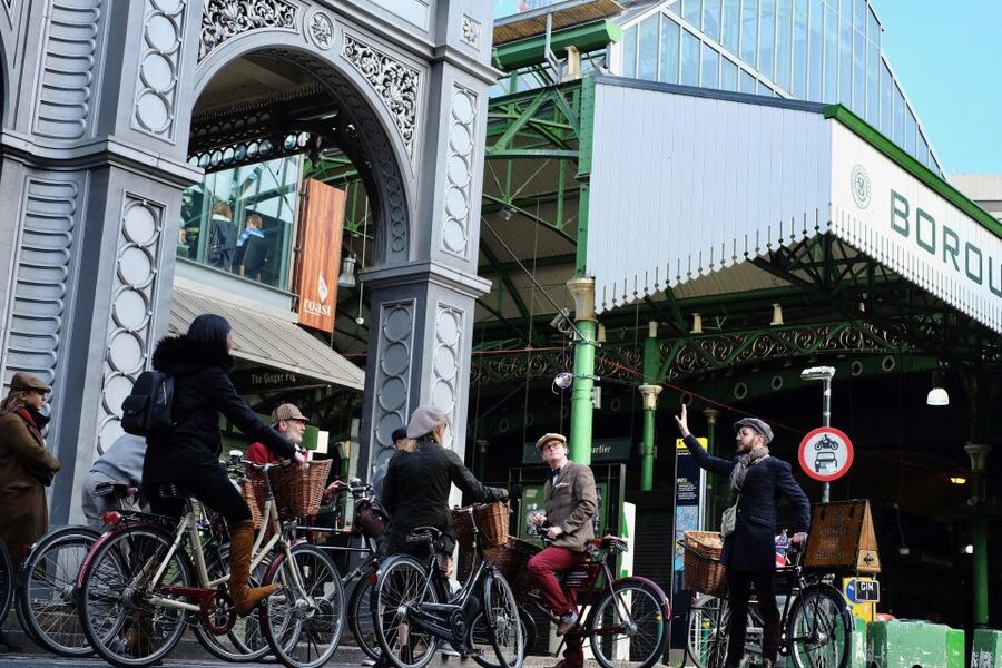 Gin Safari: Boozy London History on Two Wheels - Tower Bridge and Shad Thames: iconic sights, then grit and contrast