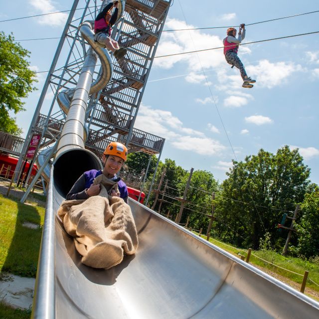 Gripped London: Zip Line, High Ropes & Freefall Adventure - Power Fan Descender: The Controlled Free-Fall Thrill