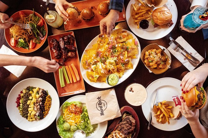 Hard Rock Cafe Piccadilly Circus with Set Menu for Lunch or Dinner - Set menus at Hard Rock: Acoustic (2 courses) vs Electric (3 courses)