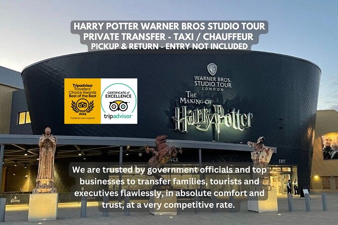 Harry Potter Warner Bros Studio Private Transfer Pickup & Return - Key highlights at a glance
