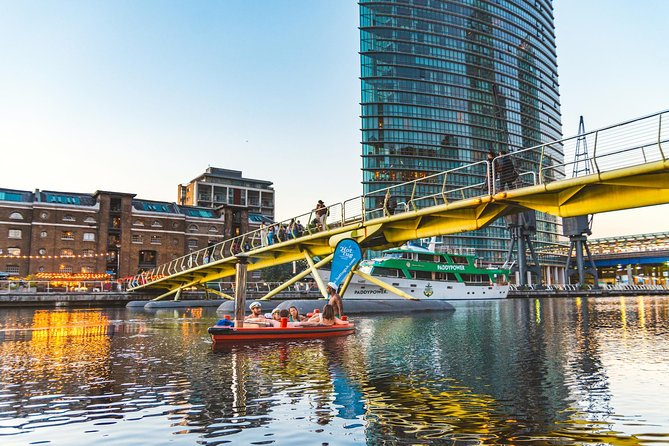 Hot Tub Boat Tour in London - London's most unique tour - Stop 1: West India Docks and the Docklands View You Don’t Get by Foot