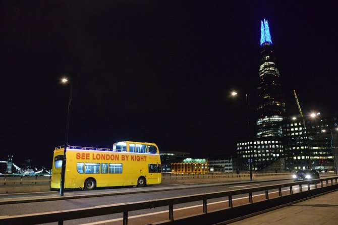 London by Night Sightseeing Tour - Open Top Bus - Westminster spotlight: Parliament and Westminster Abbey