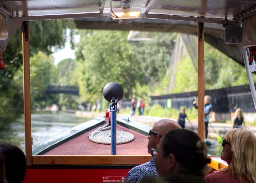 London: Canal Boat Ride on Camden Lock - The Jenny Wren Boat: Canopy Comfort, Real Seating, and the Stairs Reality