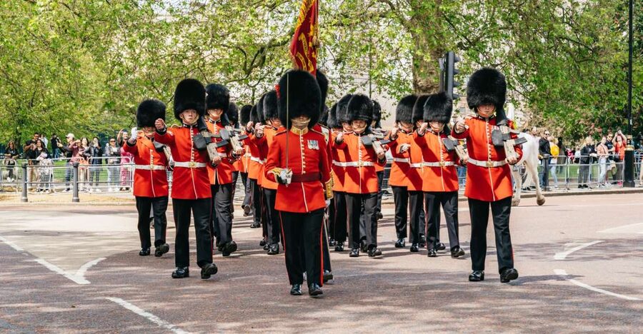 London: Changing of the Guard Tour by Buckingham Palace - Meeting at the Duke of York Monument: find your bearings fast