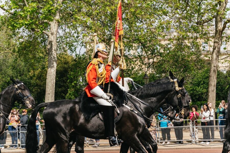 London: Changing of the Guard Tour by Buckingham Palace - The main action: watching the Guards from start to finish