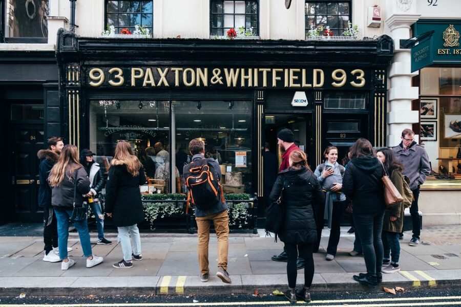 London: Cheese Walking Tour with Tastings - Paxton & Whitfield and the Churchill cheese link: the London angle