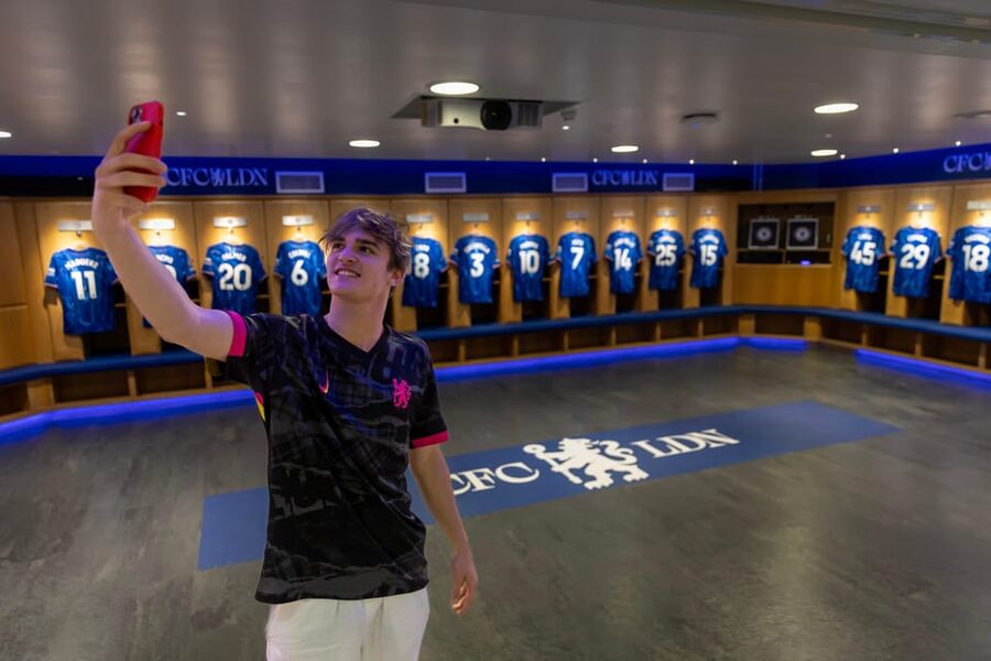 London: Chelsea FC Museum and Stamford Bridge Classic Tour - Home dressing rooms, press room, and the choreography of match day