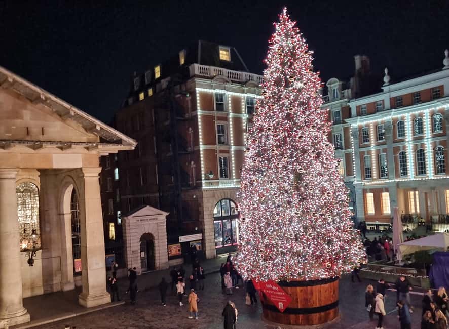 London: Christmas Lights Guided Walking Tour Small Group - Trafalgar Square Christmas Market: the Norway tree moment