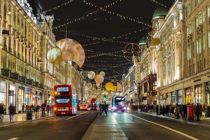 London Christmas Lights Tour by Vintage Double-Decker Bus - From Victoria to a full evening of London at Christmas lights speed