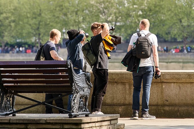 London Creative Photography Tour - Crossing the Thames to the London Eye: bridges, reflections, and angles