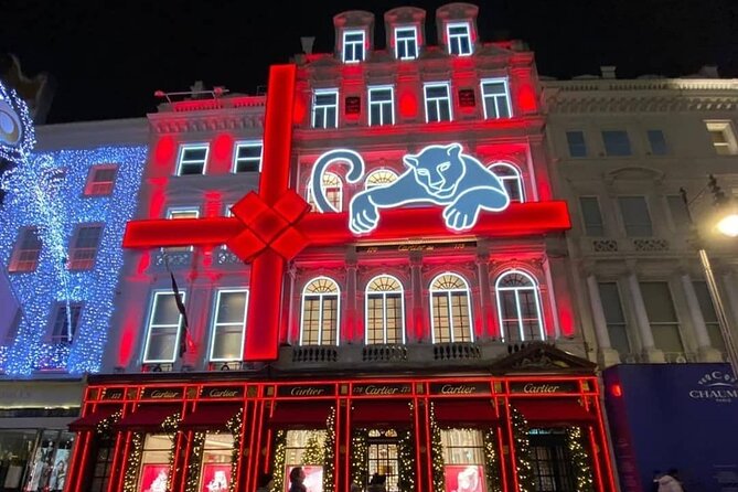 London Exclusive Christmas Lights Guided Tour by Black Cab - Leicester Square and Piccadilly Circus: where the lights meet the shows
