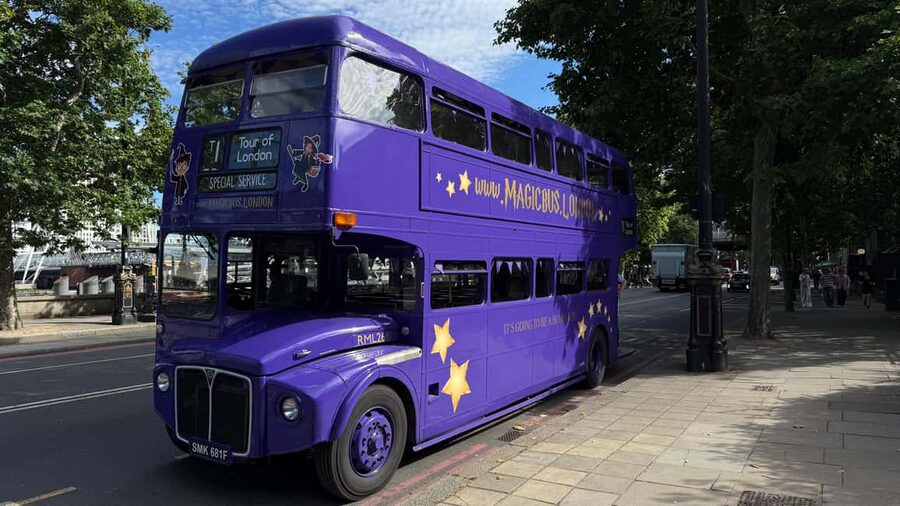 London: Guided Harry Potter Bus Tour of Locations - Why a Purple Routemaster Works So Well in London
