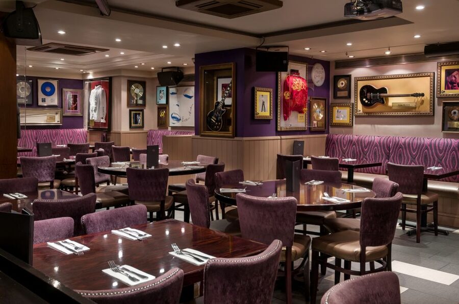 London: Hard Rock Cafe with Set Menu for Lunch or Dinner - Food rundown: burgers, chicken, salmon, and the built-in dessert