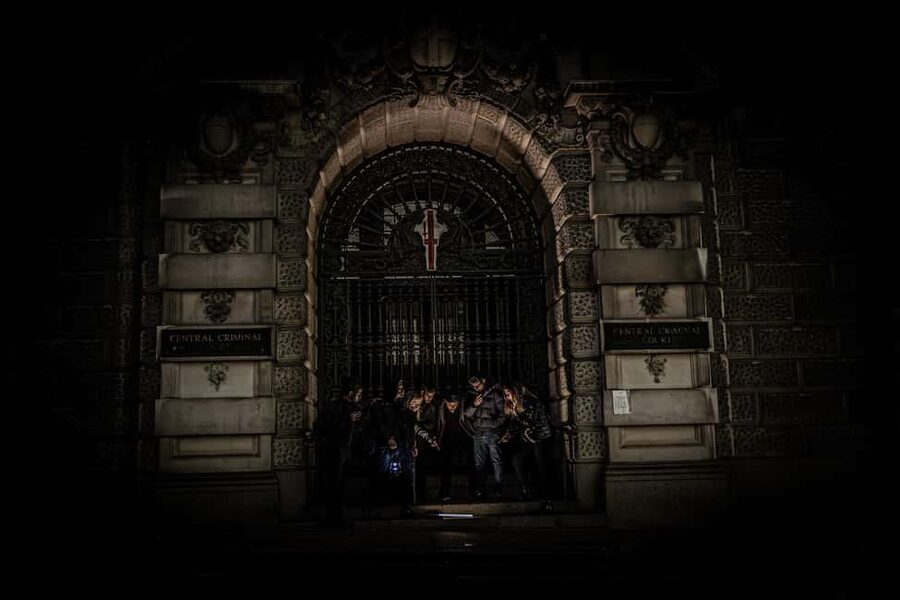 London: Haunted Ghost Night Walking Tour - Starting at Charterhouse Square: plague victims underfoot