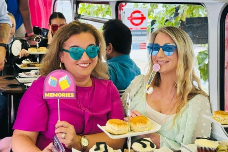 London: "Here We Go Again" Afternoon Tea Bus - What this ABBA tea bus really feels like