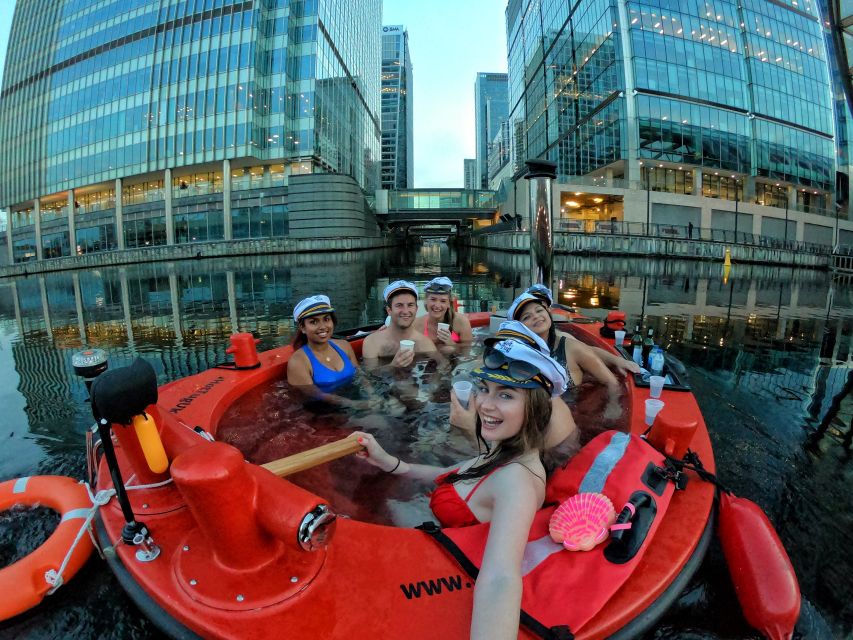 London: Hot Tub Boat Guided Historical Docklands Cruise - Heated Changing Room, Flip-Flops Included: What to Bring