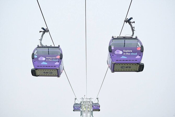 London: IFS Cable Car + Uber Boat Hop-On Hop-Off 1 Day River Pass - North Greenwich and the IFS CloudCable Car: The Sky Window