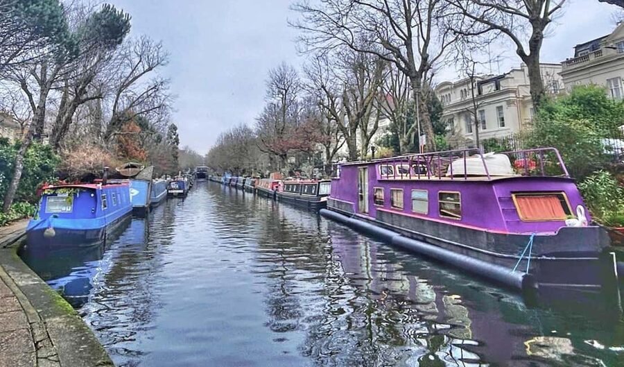 London: Little Venice, Regents Canal on Camden Walking Tour - Paddington Basin: where train noise meets canal calm