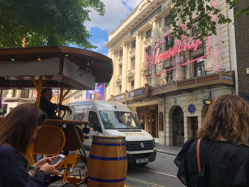 London: Piccadilly and Soho Beer Bike Tour - Your 15-Person Pedal Bike: Staff, Music, and the Ride Pace