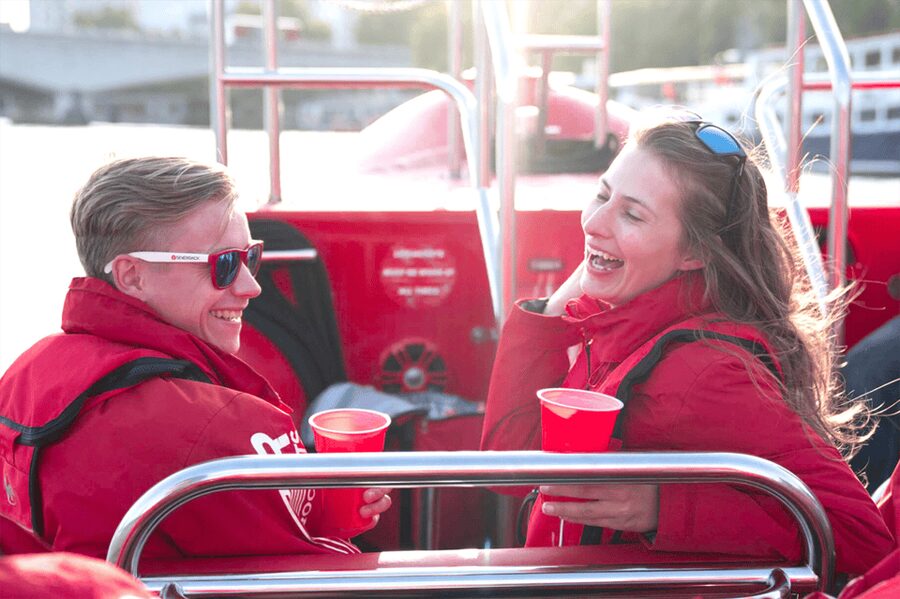 London: River Thames Sunset Speedboat Experience with Drink - Cleopatra’s Needle, Somerset House, and St Paul’s at Night