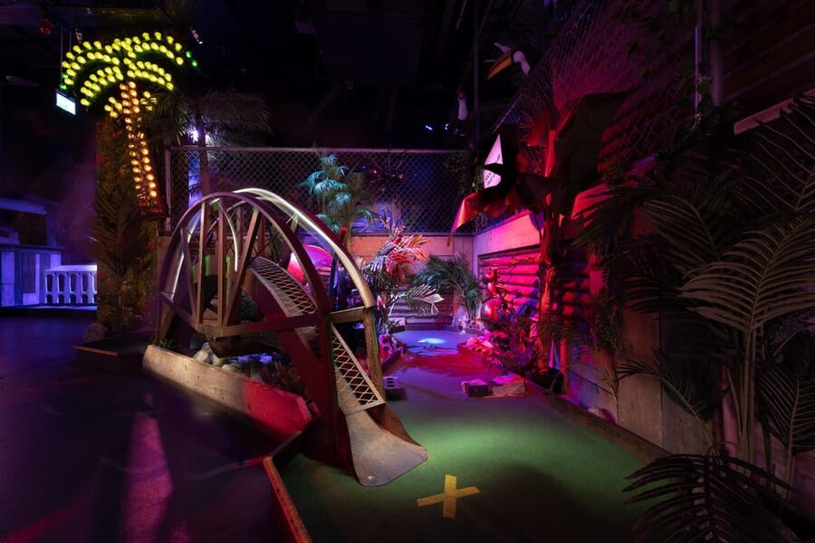 London: Shoreditch Junkyard Golf Tickets for 9 or 18 Holes - 90s Garage Scrapyard: the roof slide and the nostalgia trap (in a good way)