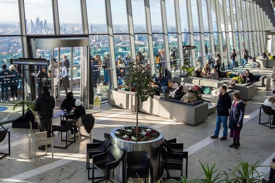 London: Sky Garden Early Access with Pastry and Hot Drink - The Gardens and Panoramic Photo Time: Shard, Tower Bridge, and Tower of London