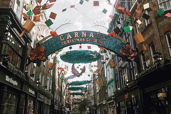 London Soho District Guided Walking Tour Semi-Private 12ppl Max - Carnaby Street and the West End edge: fashion streets with real ties