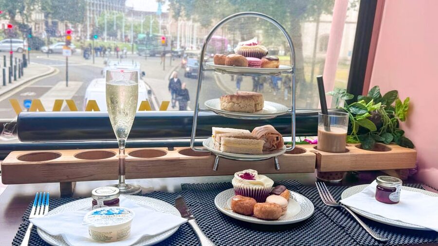 London: Taylor Swift-Inspired Afternoon Tea Bus Tour - Double-decker London views without a running commentary