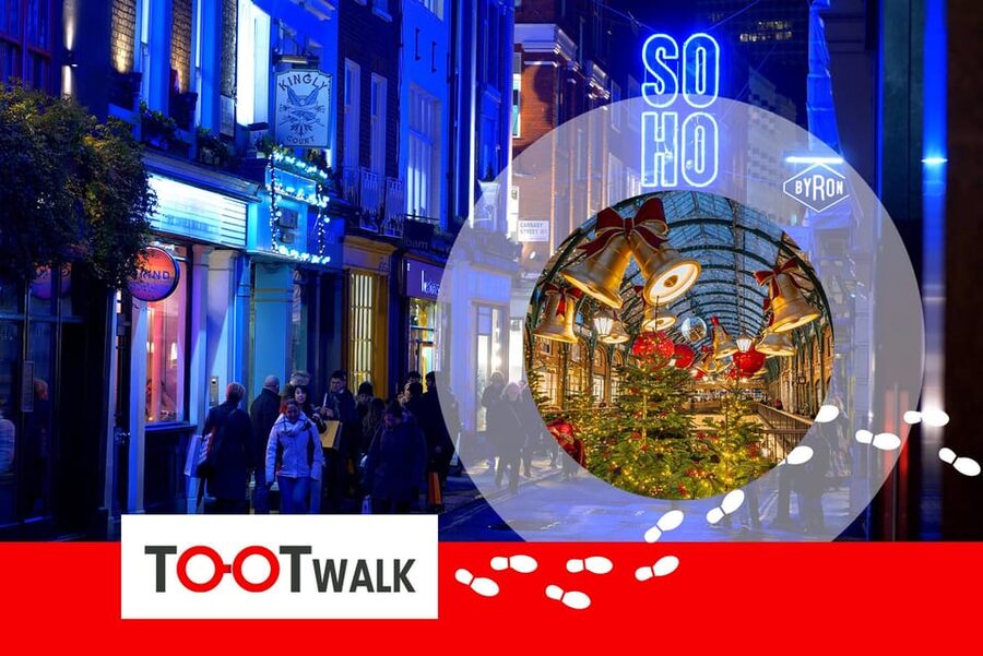 London: Tootbus Christmas Lights Tour incl walking tours - Soho and Oxford Street: festive streets beyond the headlines