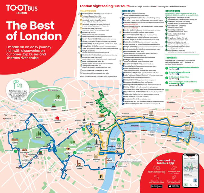London: Tootbus Must-See Hop-On Hop-Off Bus Tour with Cruise - Getting Your Bearings on London’s Icon Loop