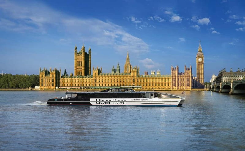 London: Uber Boat by Thames Clippers Return River Ticket - Zones and piers: Battersea Power Station to Barking Riverside