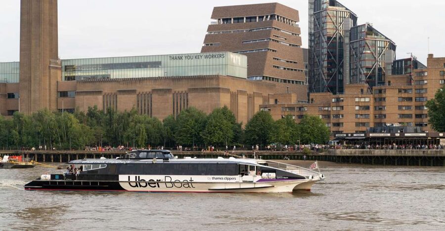 London: Uber Boat Single Trip and London Cable Car - Uber Boat on the Thames: how the route sets you up