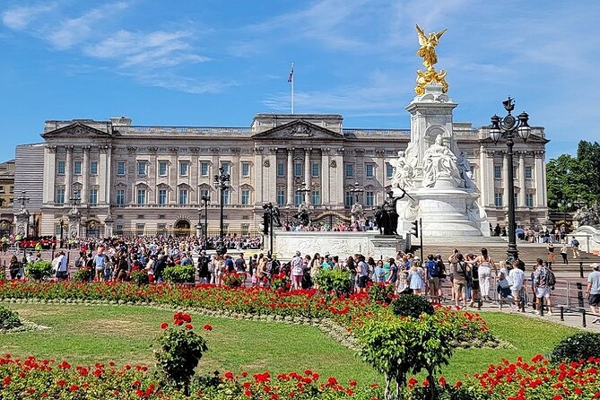 London: Westminster Abbey, Big Ben & Changing of the Guards Tour - St James Park walk to Buckingham Palace: pelicans and palace anticipation