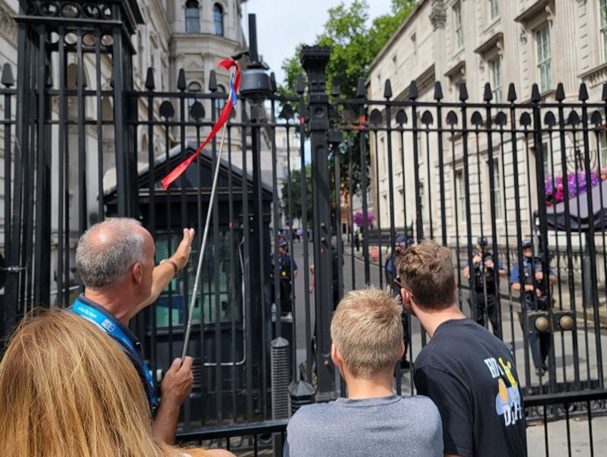 London: Westminster Abbey, Tower of London and Boat Tour - Whitehall to Parliament Square: tight timing, good photo positioning