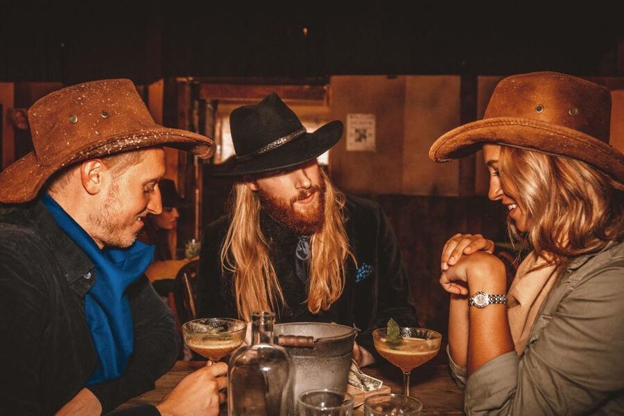 London: Wild West Saloon Immersive Cocktail Experience - The Sheriff, Clyde Cassidy, and Lady Ada: how the acting drives the experience