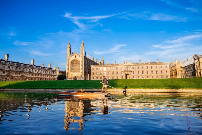 Oxford and Cambridge Universities Guided Day Trip from London - Cambridge start at Senate House: degree-cereemony setting before the clock