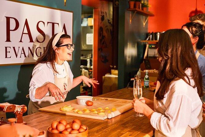 Pasta Making with Unlimited Prosecco in London's West End - West End Start Point: 84 New Oxford St and a Class Size That Actually Matters