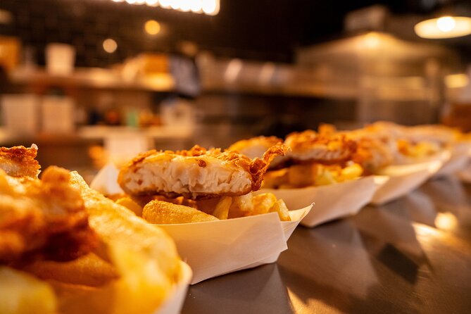 Private British Food and History Tour at London's Borough Market - Tastings: sausage rolls, dosa chaat, cheese, and fish n chips