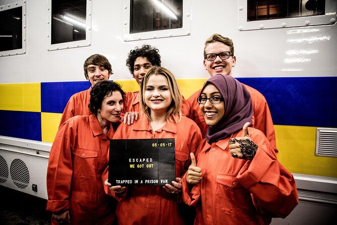 Private Prison Van Escape Game - London Immersive Experience - The 1-hour escape challenge: clues, riddles, and teamwork