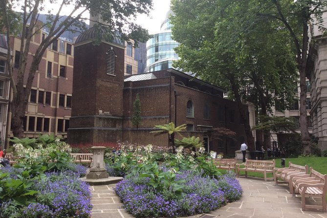 Secret Gardens of the City of London Private Tour - Noble Street, Shakespeare links, St Mary Staining trees, and Postman’s Park