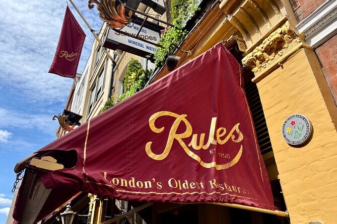 Secrets of London Covent Garden & Rules Restaurant Tour - Rules Restaurant visit: pre-opening access and a private look