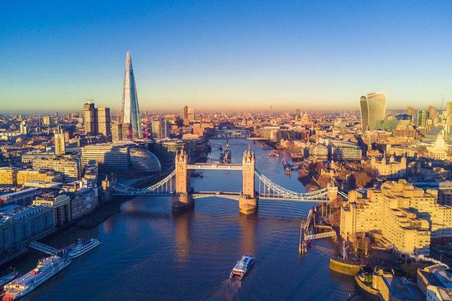 Skip-the-line View from The Shard & Private Tour of London - City Hall and HMS Belfast: modern civic London next to naval history