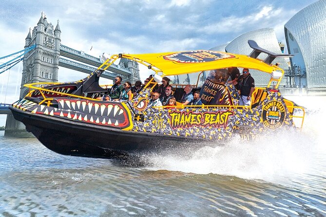 Speedboat 'THE THAMES BEAST' from Tower Millennium Pier - 40 mins - Your route on the Thames: what you’ll see at each landmark