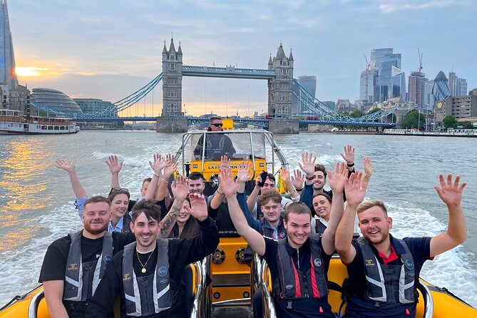 Speedboat 'Tower RIB Blast' from Tower Millennium Pier - 20 minutes - Canary Wharf and the Shard: Where the City Changes Gear